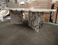 SHIHUI Stein möbel Lila Couch tisch Wohnzimmer Kunden spezifischer Luxus Natur marmor Calacatta Viola Couch tisch