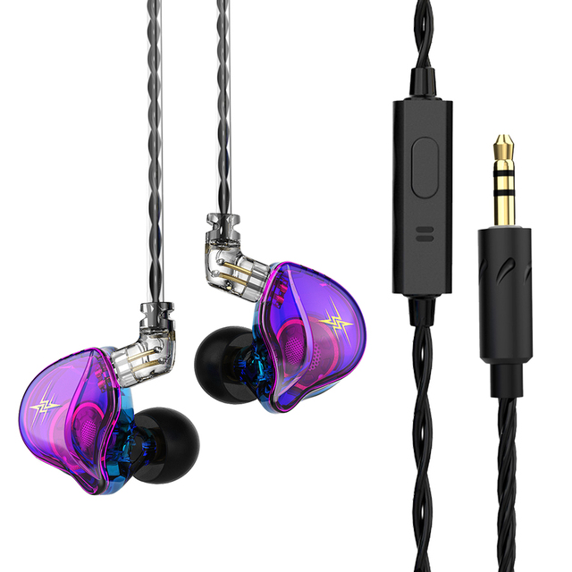 QKZ ZXT 1イヤーモニターイヤホンでのダイナミックHIFIベース