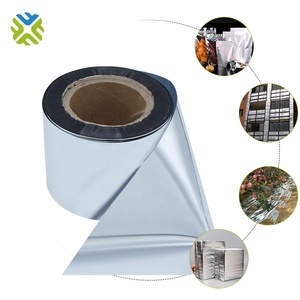 2024 hot sales 12mic metalized pet film coated 6/8/10/12/15/17mic laminating film roll mpet film for lamination