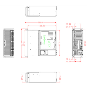 Hotswap 19 pulgadas Industrial <span class=keywords><strong>Computer</strong></span> Chasis IPC Rack Mount <span class=keywords><strong>Case</strong></span> 4u Server <span class=keywords><strong>case</strong></span> - Product Image 5