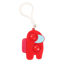Op maat gemaakte sensorische fidget sleutelhangers met dinosaurussen/eenhoorns/fruit, stressverlichtende mini fidget speelgoed sleutelhanger, Pop It sleutelhanger
