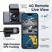 Cámara para Coche VIEVGUARB T18 con Doble Lente, Visión Nocturna, Sensor G, Monitor de Estacionamiento, Grabación en Bucle, Control por Aplicación, 2K, WiFi, 4G LTE, Cloud, CAT1