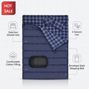 <span class=keywords><strong>Sacco</strong></span> a <span class=keywords><strong>Pelo</strong></span> <span class=keywords><strong>Matrimoniale</strong></span> da Campeggio Outdoor 2024 per 3 Stagioni Primavera Estate - Product Image 3