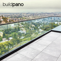 Système de balustrade en verre pour terrasse, balcon et patio, garde-corps de sécurité sans cadre, taille personnalisée