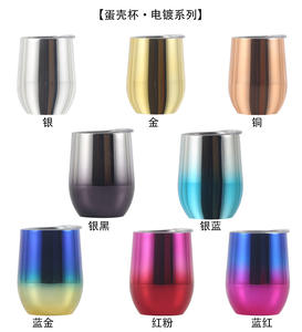 अनुकूलित स्वाइप कप क्रॉस-बॉर्डर स्टेनलेस स्टील यू-आकार 304 बड़े पेट 12 औंस - Product Image 4