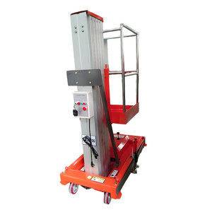 4-16M Mast Electric Aluminium Electric Ladder Lift <b>Portable</b> Aluminum Vertical Hydraulic Vertical Ladder Mobile Single Lift - Product Image 1