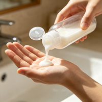 Bouteilles en plastique transparentes à bouchon rabattable, contenants cosmétiques portables de voyage, flacons de rangement rechargeables pour produits de soin de la peau