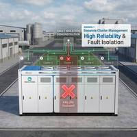 Batería de Almacenamiento de Energía LFP de 1MWh/1.6MWh/2MWh, Precio de Fábrica, Sistema de Energía Solar Renovable en Contenedor Refrigerado por Líquido de 10 pies para Exteriores