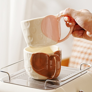 Taza <span class=keywords><strong>de</strong></span> Porcelana Fina con Cuchara, Juego <span class=keywords><strong>de</strong></span> Tazas para Parejas <span class=keywords><strong>de</strong></span> Alta Calidad, Color Sólido, Caja <span class=keywords><strong>de</strong></span> Regalo, Regalo <span class=keywords><strong>de</strong></span> San Valentín, Apto para Microondas - Product Image 4