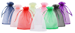 Pochette <span class=keywords><strong>en</strong></span> <span class=keywords><strong>tulle</strong></span> organza à cordon avec impression étoile et lune dorée et argentée métallisée faite à la main, sacs <span class=keywords><strong>en</strong></span> filet transparent pour cosmétiques, vente <span class=keywords><strong>en</strong></span> gros - Product Image 4