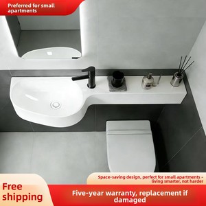 <span class=keywords><strong>Lavabo</strong></span> de Pared Moderno y Minimalista para Casas Pequeñas; <span class=keywords><strong>Lavabo</strong></span> Compacto Ultraestrecho en Forma de Lágrima, de Una Sola Pieza, SMC - Product Image 2