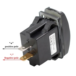 Alta calidad IP65 impermeable <span class=keywords><strong>USB</strong></span> cargador de coche Universal DC 12V 4.2A 4.8A azul LED interruptores basculantes - Product Image 5