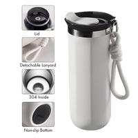 Mini gobelet thermique personnalisé de 350ml tasse à café de voyage salle de sport sans Bpa boisson isolée bouteille d'eau en acier inoxydable