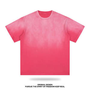 T-shirt uni surdimensionné pour homme en coton 300 GSM de haute qualité, impression personnalisée, vente en gros - Product Image 4