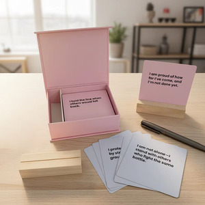 55 Tarjetas de Afirmaciones Poderosas en una Caja de Regalo Premium con Frases Inspiradoras y Motivacionales para Aliviar el Estrés y el Autocuidado - Product Image 4