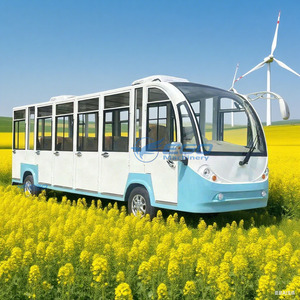 Autobús Turístico Eléctrico de 17 Asientos, Azul y Blanco, Directo de Fábrica, Vehículo Turístico Eficiente para Turistas - Product Image 3