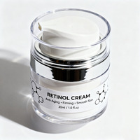 Crema orgánica de colágeno con retinol de vitamina C E, crema hidratante facial antienvejecimiento para reducir las manchas oscuras