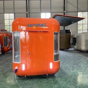 Mobiler Fast-Food-Truck für Street Coffee Crepes Hamburger Pizzas-Isolierter mobiler Lebensmittel anhänger zum Verkauf - Product Image 5