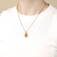 Vente en gros de pendentifs en cage avec perles en acier inoxydable, breloques pour collier, bracelet, etc.