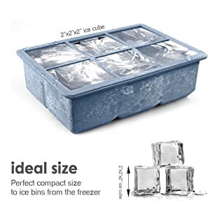 Tái Sử Dụng Và BPA Free <span class=keywords><strong>Ice</strong></span> Cube Khay Khuôn Với Nắp Silicone <span class=keywords><strong>Ice</strong></span> Cube Khay Cho Whiskey Cocktail Stackable Linh Hoạt An Toàn <span class=keywords><strong>Ice</strong></span> - Product Image 4