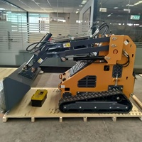 Livraison Gratuite - Chargeuse Compacte Agricole sur Chenilles NSTAR, Tracteur Benne Élévatrice 400kg à Essence Haute Performance
