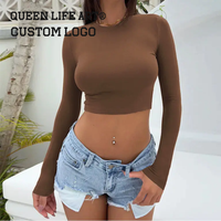 T-shirt vintage personnalisé pour femmes Crop Top pour surdimensionné Crop Top Imprimé 3D Design Cotton Retro Crop Tops Aka t-shirt pour femmes