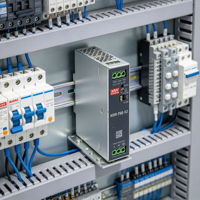 Modul Catu Daya Pengisi Daya Baterai Rel DIN Ultra Tipis Industri Meanwell XDR-75E-24 24V