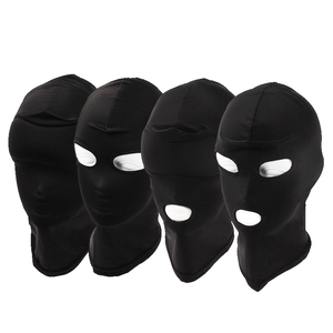 Masque de cosplay SM en <span class=keywords><strong>latex</strong></span> élastique respirant, cagoule ouverte pour la bouche et les yeux, accessoire de tête d'esclave pour fête d'Halloween - Product Image 1