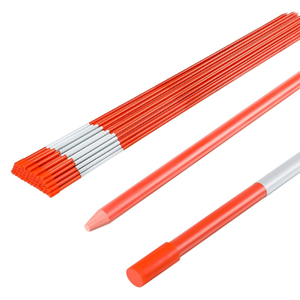 Estacas de Nieve y Marcadores de Suelo de Fibra de Vidrio de Alta Visibilidad en Color Naranja - 3/8" y 1/2" de Diámetro - Product Image 2