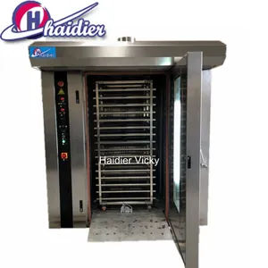 Haidier Rotary Oven dan Conveyor untuk Benih Roti Rak Putar Oven untuk Dijual