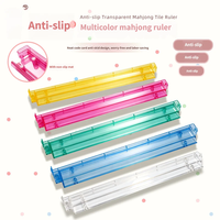 Support de rangement portable pour tuiles de mahjong américain en plastique, avec logo couleur personnalisé, antidérapant, étanche et durable