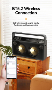 Modorwy mejor venta portátil Woofer vieja escuela estilo Retro estéreo envolvente voz grande tarjeta TF actividades al aire libre reproductores de Audio - Product Image 6