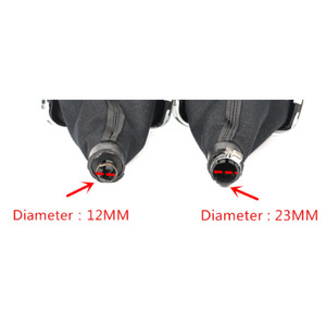 Couvercle de pommeau de levier de vitesse en cuir, 5 ou 6 vitesses, pour Volkswagen Golf 4, conception ergonomique, coutures rouges - Product Image 4