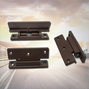 Brown Plastic <b>Spring</b> <b>Hinges</b> 1mm Thickness Surface Mount Cabinet Door Furniture Hardware Durable Modern Design - Product Image 1