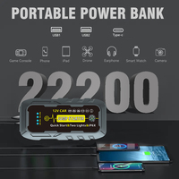 Arrancador de Coches, Camiones y Motocicletas Portátil de 1000A, 7200mAh/10000mAh con Luz LED, Carga Rápida, Batería de Respaldo