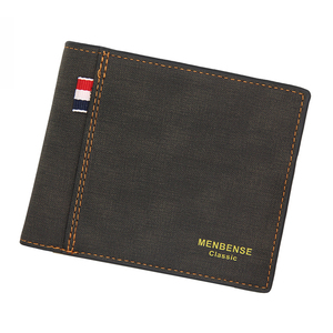 Ví nam da PU cao cấp, giá rẻ, kiểu dáng mỏng, ngắn, màu nâu cổ điển, thích hợp làm quà tặng - Product Image 5