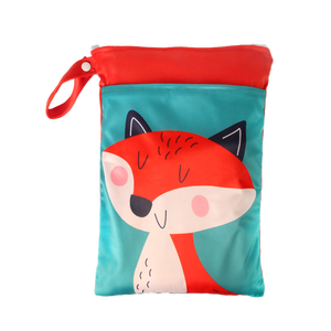 กระเป๋าใส่ชุดว่ายน้ำแบบเปียกและแห้งสำหรับเด็ก ขนาดสั่งทำพิเศษ แบบพกพา กันน้ำ ใช้ซ้ำได้ ลายพิมพ์ ซิปคู่ - Product Image 5