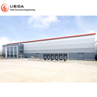 Bâtiment en structure métallique préfabriquée à installation rapide avec services de soudage/pliage/découpe