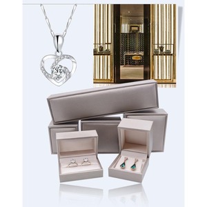 High end PU leather jewelry <b>box</b>, ring <b>box</b>, <b>earring</b> <b>box</b>, bracelet <b>box</b>, necklace <b>box</b> can be customized according to needs - Product Image 3