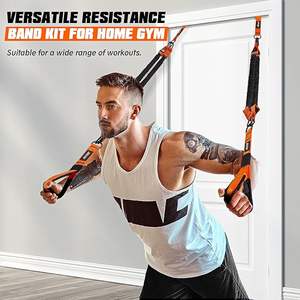 <span class=keywords><strong>Fascia</strong></span> di resistenza Wellshow per esercizi con maniglie porta di ancoraggio attrezzature per la palestra di casa per la <span class=keywords><strong>schiena</strong></span> - Product Image 3