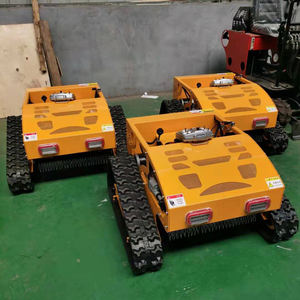 Factory Remote Control Crawler Lawn Mower Gasoline Cordless Overgrown Land Grass Lawn Mower <b>Mini</b> <b>Robot</b> for Farm - Product Image 4