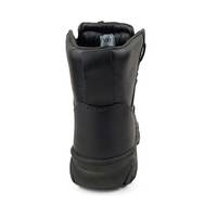 Bottes de pompier en cuir coupe basse chaussures de sécurité ignifuges bottes de travail avec bout en acier EH semelle extérieure résistante à l'huile antidérapante