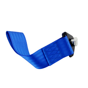 Cuerda de Remolque PQY de 230 mm x 48 mm, Acero Azul, Equipo de Remolque de Emergencia para Automóviles - Product Image 1