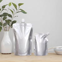 Emballage de sac à fermeture éclair de 50ml/100ml/150ml/1L en aluminium de qualité alimentaire écologique personnalisé pour les pâtes à soupe au lait-Sacs en plastique