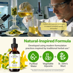 SOLOTREE 60ml Natural Vegan <strong>St</strong> <strong>Johns</strong> <strong>Wort</strong> Tincture Mood Support Relaxing <strong>St</strong>. <strong>John's</strong> <strong>Wort</strong> Liquid Drops Supplement For Men &amp; Women - Product Image 6