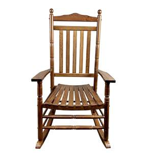 <b>Adult</b> Oak <b>Rocking</b> <b>Chair</b> <b>for</b> Balcony & Porch Elegant Comfortable Seating <b>for</b> Outdoor Spaces - Product Image 2