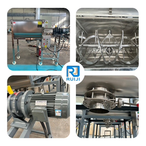 <span class=keywords><strong>Moulin</strong></span> à céréales horizontal automatique en acier inoxydable et mélangeur, machine à mélanger la poudre de pomme de terre, mélangeur industriel pour savon - Product Image 6