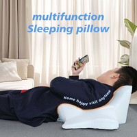 Oreiller ergonomique en mousse à mémoire de forme pour le cou, soulagement de la douleur et traction, housse amovible et lavable