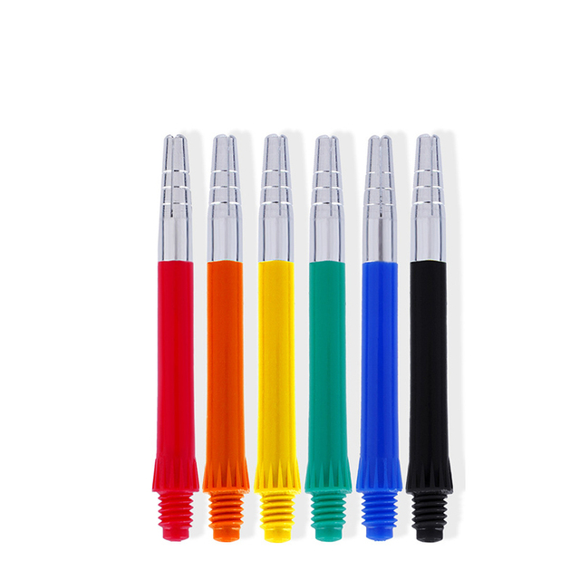 Cross-Border Darts Accessory Universal 2BA Stock Aluminum Plastic Dart Shafts Colorful Lightweight and Durable