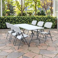 Table pliante multifonctionnelle de 180 cm au design moderne pour hôtels, restaurants, hôpitaux, villas, chambres et salles à manger - Vente en gros